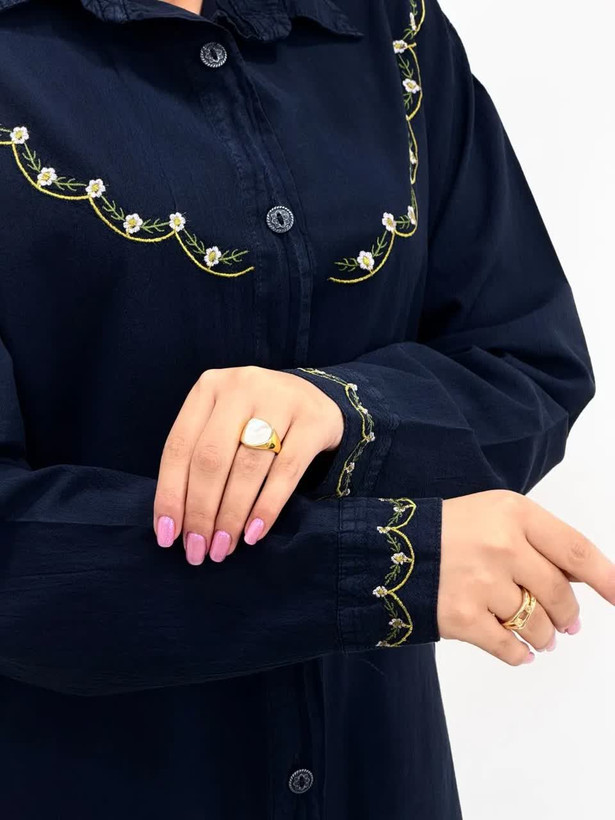 شومیز گلدوزی الیاف زنانه با کیفیت